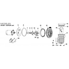 Diffuseur 3/4 CV, 1 CV, 1,5 CV (Version sel) 