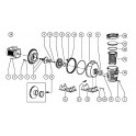 Ensemble rotor + plaque de montage + diffuseur et joint 1,5 kW 