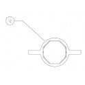 Clé de fermeture F-19T6-TAG / F-24T6-TAG  pour Tagelus Pentair