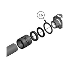 Joint de traversée de paroi  pour Filtre à sable SIDE NG jusqu’à 2009 Hayward