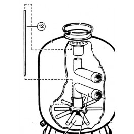 Tube de purge d?air S0244S  pour Filtre à sable SIDE S. S.SE Hayward