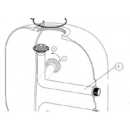 Tube de distribution supérieur TR140  pour Triton TR après 2002 et Clear PRO Pentair