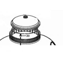 Crépine tuyau purge d?air  pour Filtres à sable Propure S21/S25/S28 Propure