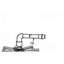 Ensemble coudé inférieur raccordement diffuseur S21  pour Filtres à sable Propure S21/S25/S28 Propure