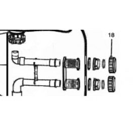 Ensemble traversée de paroi S 28  pour Filtres à sable Propure S21/S25/S28 Propure