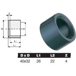 Réduction simple - PVC piscine