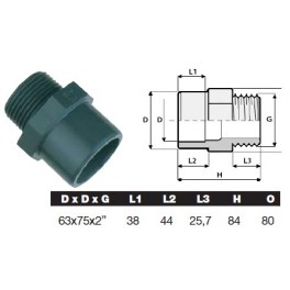 Embout Mâle/femelle à coller