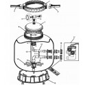 Joint carré de couvercle  pour Filtres à sable Propure S21/S25/S28 Propure
