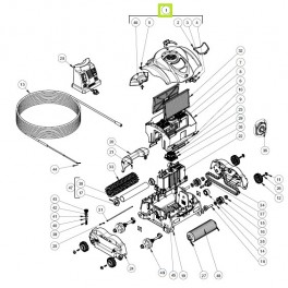 Capot complet pour robot evac pro/sharkvac