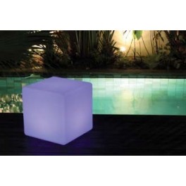 TABLE BASSE CUBE LUMINEUSE 40cm