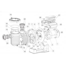 Base  Pompe Pentair INTELLIFLO SW5P6R-VS/VSD