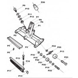 Ecrou de fixation petite roue Balai entretien FAIRLOCKS