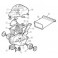 Roue avant avec arbre et roulements Robot Hayward PHANTOM TURBO / VIPER