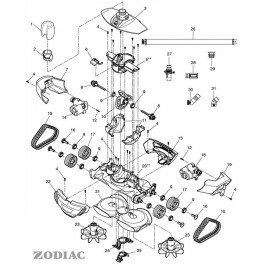 Panneau - gauche (A) Robot Zodiac MX8