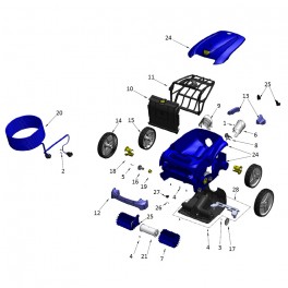 Guide flux EC R9022 Robot Zodiac VORTEX 3 / VORTEX 4