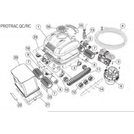  Brosse mousse  Robot Smartpool PROTRAC QC/RC