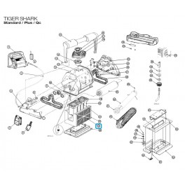 Ensemble moteur Qc 4h version Tiger QC Robot Hayward TIGER SHARK Standard / Plus / Qc