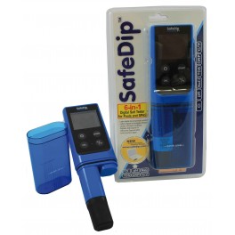 Testeur eau piscine Safedip 6 en 1  - Cl, pH, Sel, TDS, ORP, °C, °F