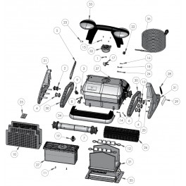 Grille de protection du bloc moteur Robot Zodiac Black Pearl