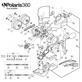 Tuyau d'allimentation 30CM pour robot Polaris