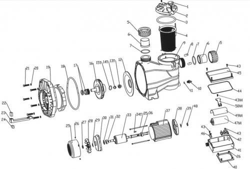 Couvercle de pompe MCB/MNB (ACIS) - REMPLACE C-B532-01 ACIS MCB033