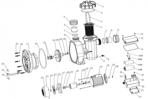 Bouchon de vidange PPE MCB, MCQ - (Acis) ACIS MCQ33 - 0,33cv