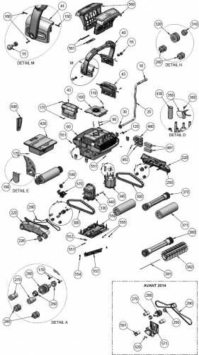 Moteur Traction Floor Galeon AstralPool HURRICANE H3