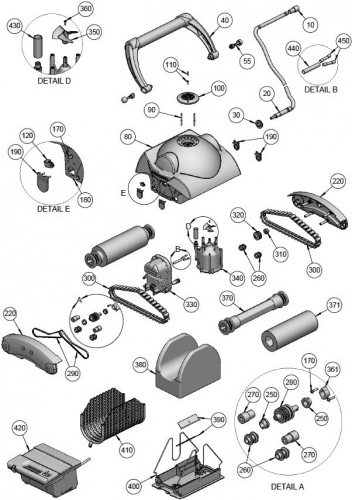 VIS FIXATION MOTEUR POMPE AstralPool FLAMINGO