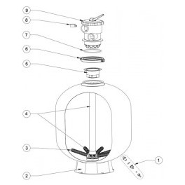 Joint torique de couvercle F-30T8-TAG  pour Tagelus Pentair